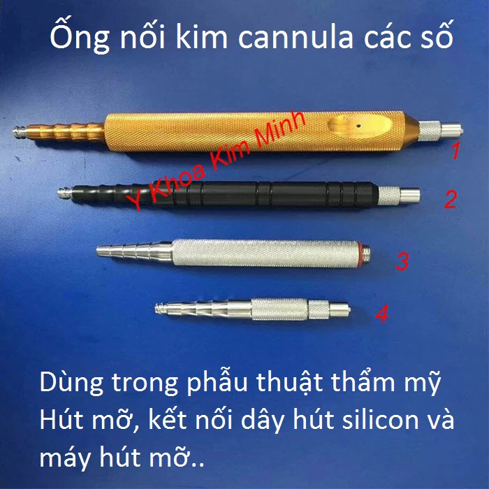 Ống nối kim cannula, tay cầm nối kim cannula trong máy hút dịch phẫu thuật - Y khoa Kim Minh