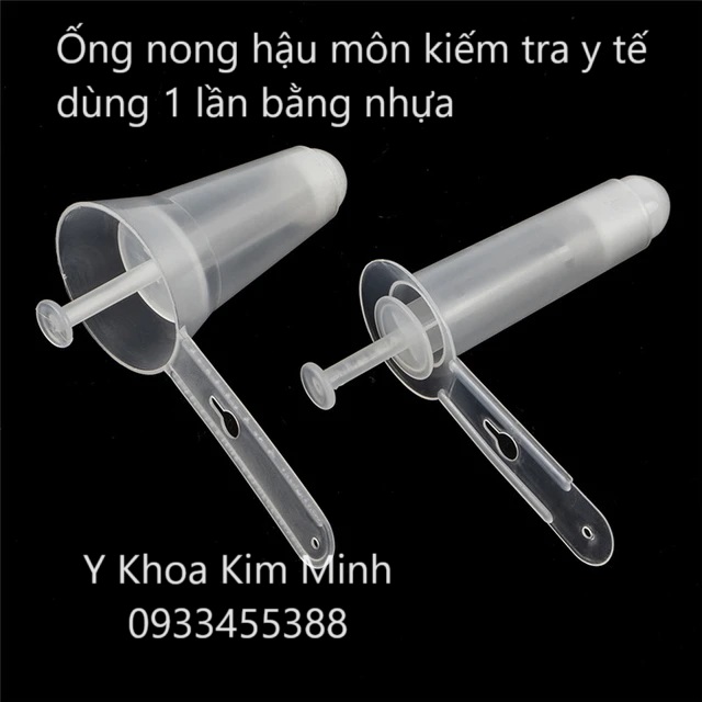 ống thông hậu môn, panh nong hậu môn bằng nhựa dùng 1 lần để nội soi kiểm tra polyp và bệnh trĩ