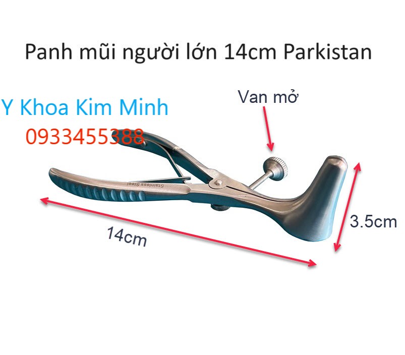 Panh mũi người lớn inox SUS-304 dài 14cm của Parkistan