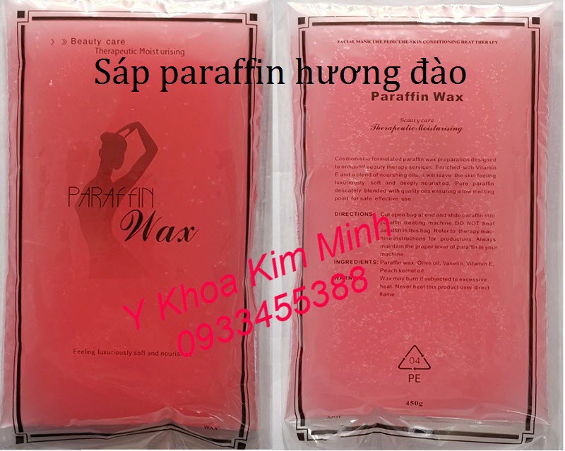 Paraffin Wax hương đào 450g dùng cho spa sử dụng