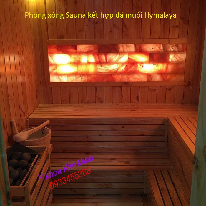 Phòng xông Sauna đá muối Hymalaya kết hợp mua và lắp đặt ở đẩu - Y khoa Kim Minh
