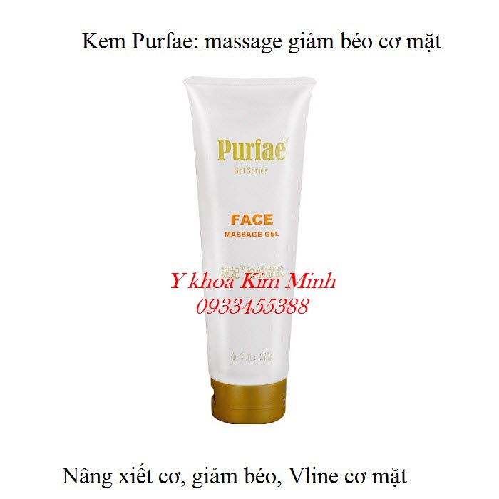 Purfae gel hãng Sunhope chuyên dùng massage mặt giảm béo và tạo Vline khuôn mặt dùng tại Spa, Thẩm mỹ viện - Y Khoa Kim Minh