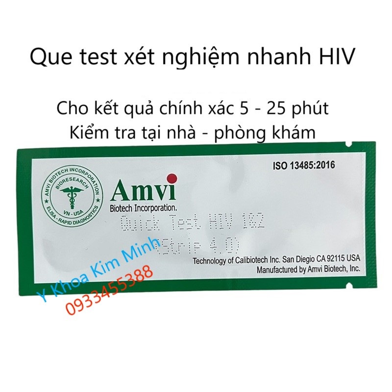 Que test HIV kiểm tra tại nhà