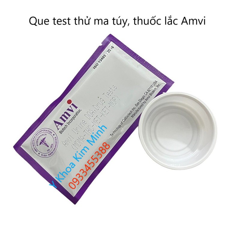 Bán test thử nhanh người dùng thuốc lắc ma túy đá bằng nước tiểu Amvi ở Tp.HCM