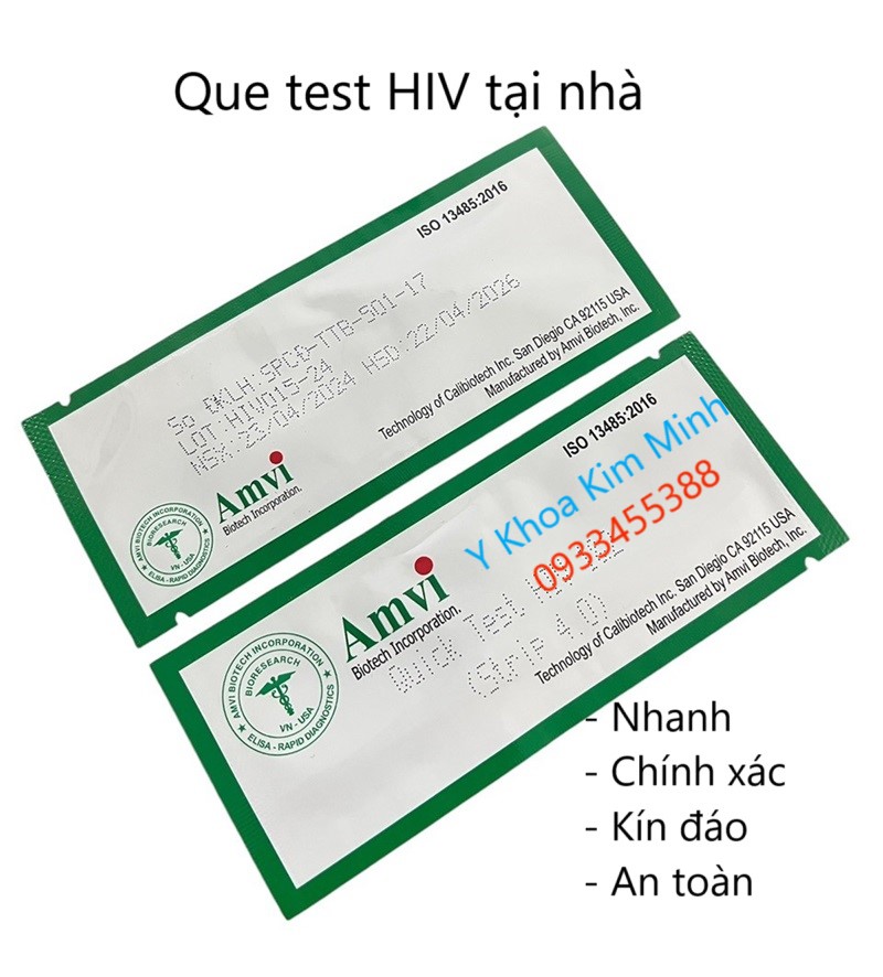 Que tét nhanh HIV tại nhà, kiểm tra nhanh có bị nhiễm HIV hay không