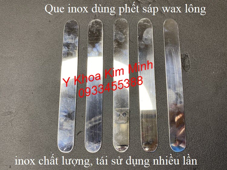 Que phết sáp wax lông bằng inox bán tại Y khoa Kim Minh