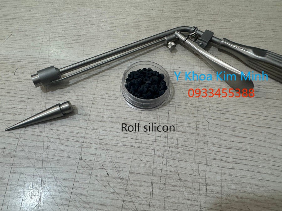 Roll silicon, dây cao su thắt buột túi trĩ dùng cho mắt bán trĩ ngoại Y Khoa Kim Minh