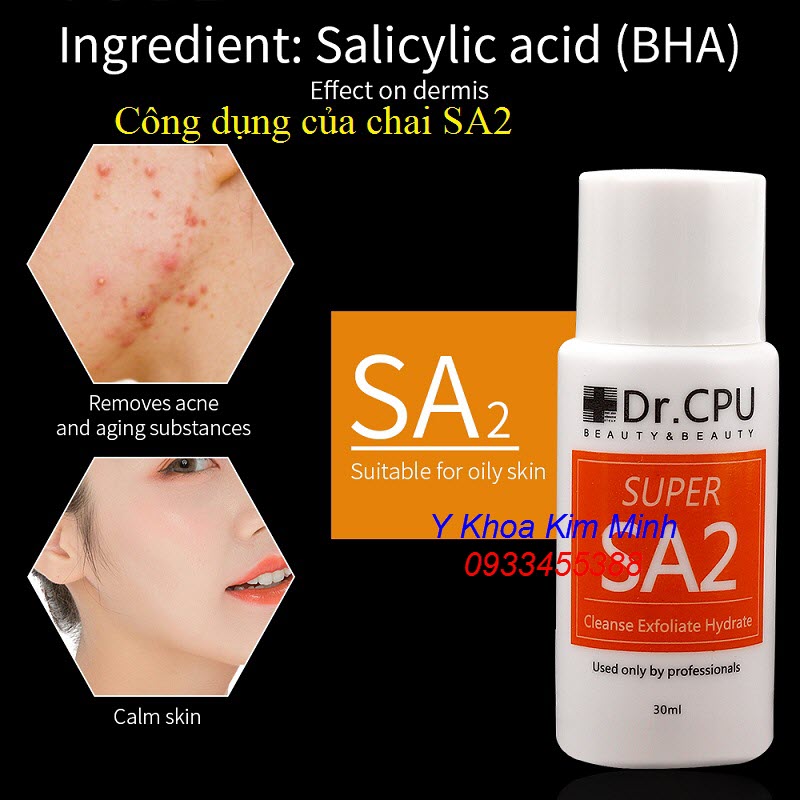 SA2 Dr CPU có công dụng điều trị da gì?