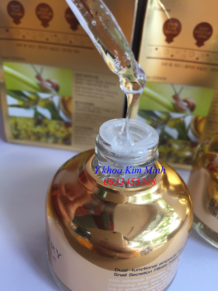 Sử dụng giúp làm mịn, trắng sáng, ngăn mụn hình thành - Y Khoa Kim Minh Serum Snail Recovery Hàn Quốc tái tạo da, ngăn mụn, làm mịn và trắng da - Y khoa Kim Minh