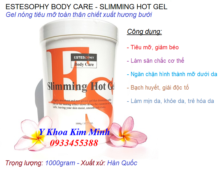 Gel massage tieu mo giam beo toan than Slimming Hot Gel Korea Hàn Quốc bán tại Tp Hồ Chí Minh - Y Khoa Kim Minh 0933455388
