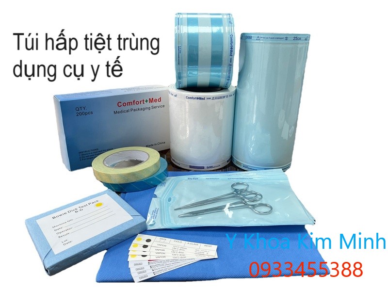 Túi đựng dụng cụ tiệt trùng pen kéo nhíp dụng cụ y tế bán ở Y khoa Kim Minh