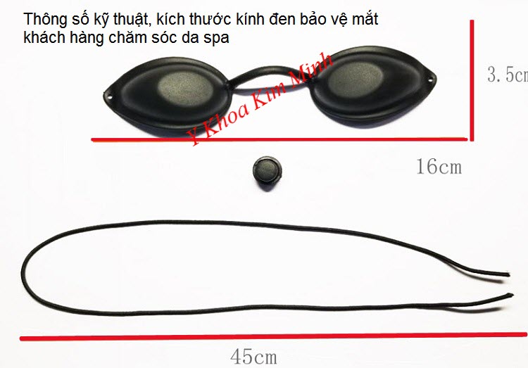 TSKT mắt kính bảo vệ mắt trước máy thẩm mỹ spa Elight Laser - Y Khoa Kim Minh 0933455388