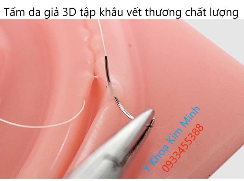 Tấm da tập khâu vết thương 3D chất lượng tái sử dụng hàng trăm lần