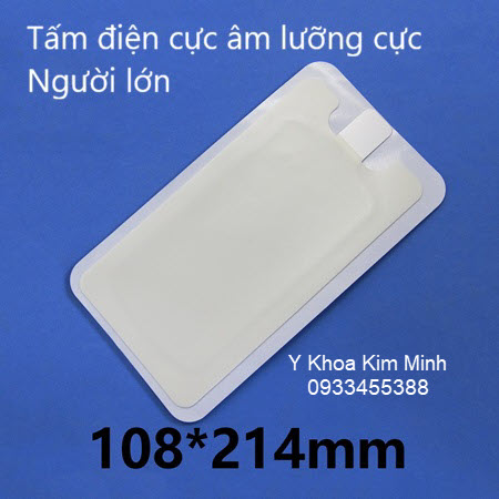 Tấm mad điện cực âm lưỡng cực người lớn dùng cho máy cắt đốt điện cao tần y tế