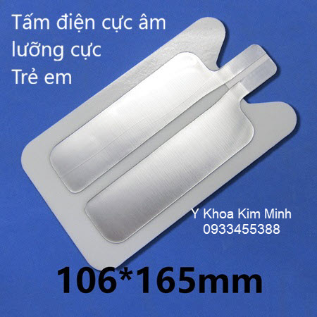 Tấm mad điện cực âm lưỡng cực trẻ em dùng cho máy cắt đốt điện cao tần