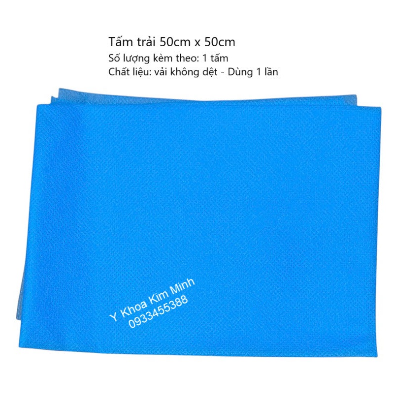 Tấm trải y tế Bảo Thạch 50 x 50cm dùng 1 lần để lót trước khi vệ sinh vết thương người bệnh