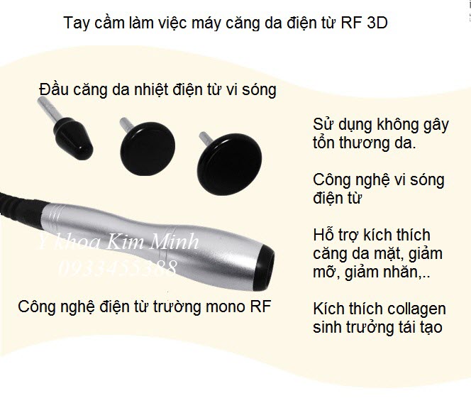 Tay cam lam viec cua may cang da dien tu RF 3D - Y khoa Kim Minh