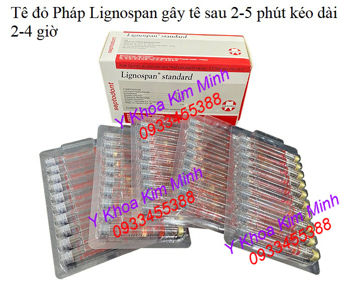 Tê chích Pháp Lignospan Lidocaine 2% bán tại Tp.HCM - Y Khoa Kim Minh
