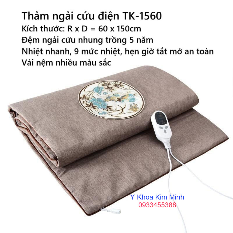 Thảm điện ngải cứu bán ở Tp.HCM chất lượng, an toàn, phòng chống cháy nổ do có cơ chế remote hẹn giờ cài đặt tắt
