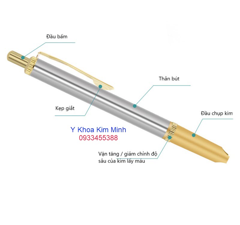 Thông số kỹ thuật bút bấm lấy máu liên tục CXB-II
