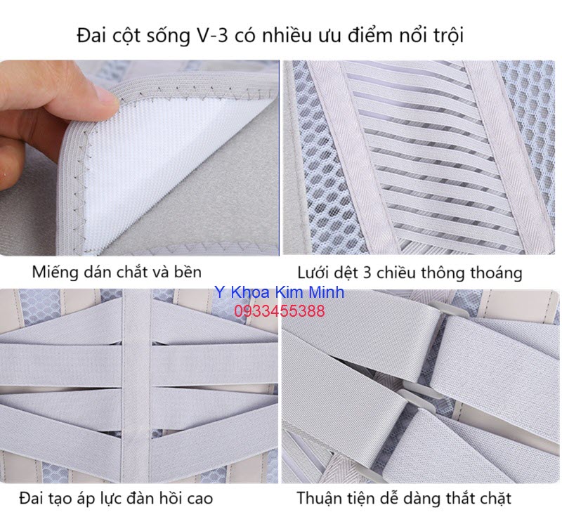 Đai cột sống V-3 được nhiều người bệnh đau cột sống sử dụng và đánh giá tốt giúp họ giảm đau cột sống, tê chân, đi đứng dễ dàng hoạt bát