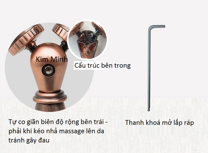 Thông số kỹ thuật, cách hoạt động của cây lăn ngải đồng đôi - Y khoa Kim Minh