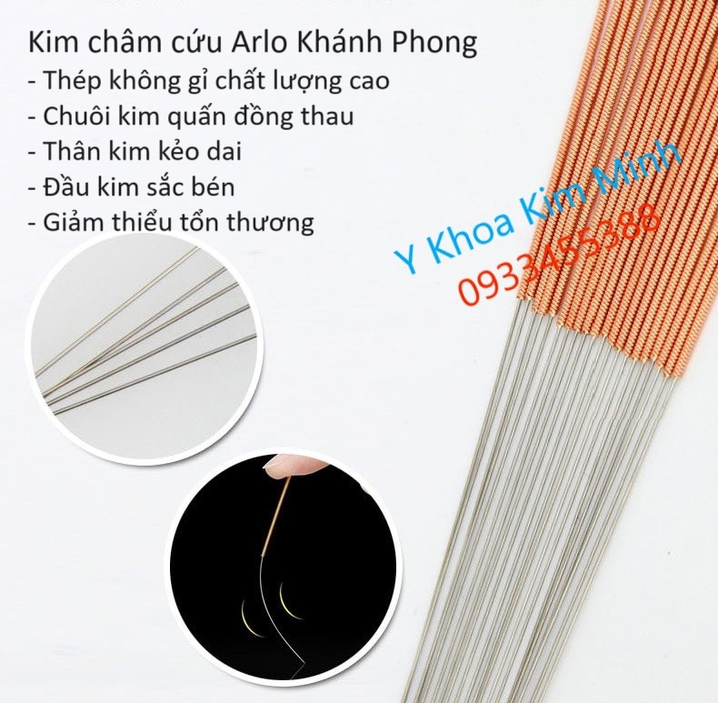 Thông số kỹ thuật kim châm cứu Arlo Khánh Phong bán ở Y Khoa Kim Minh