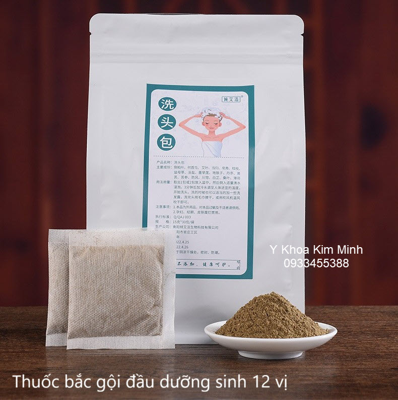 Thuốc bắc gội đầu dưỡng sinh mọc tóc 12 vị bán ở Tp.HCM
