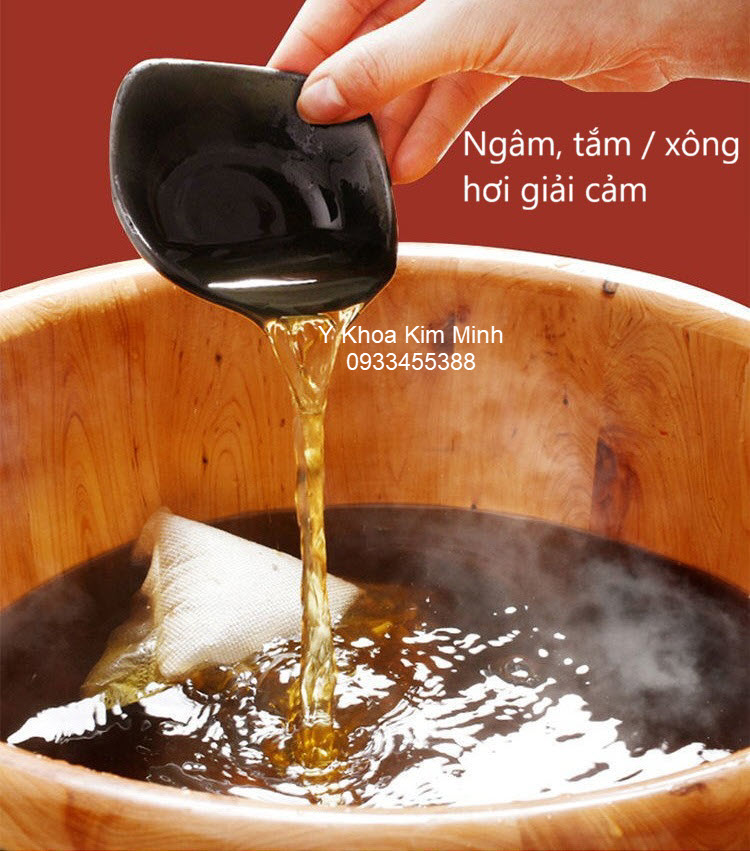 Túi thuốc bắc Yao 9 vị dược liệu ngâm tắm giải cảm