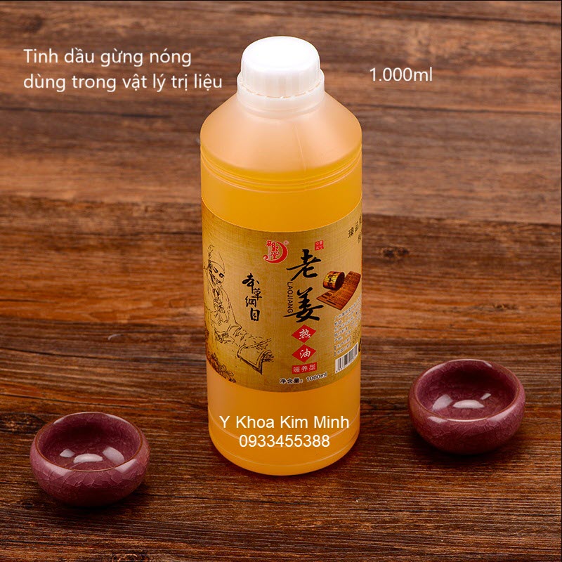 Tinh dầu gừng nóng dùng trong ngành vật lý trị liệu