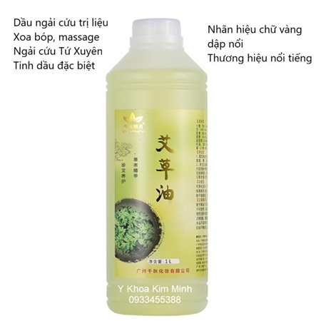 Tinh dầu ngải cứu dùng cho spa massage body chai 1 lít bán giá sỉ