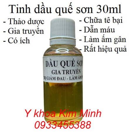 Tinh dầu quế sơn gia truyền