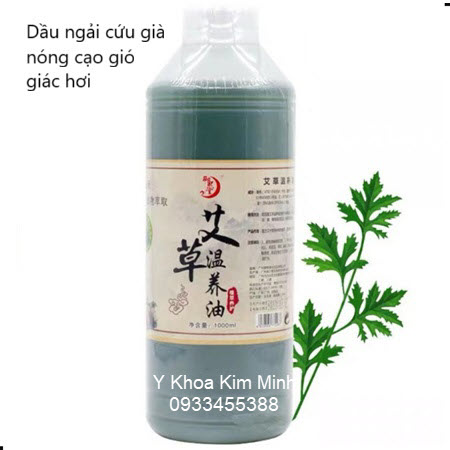 Dầu ngải cứu nóng dùng để cạo gió, giác hơi, ngâm chân, massage toàn thân