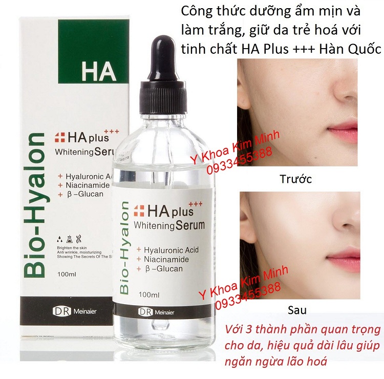 Tinh chất HA Plus +++ serum dưỡng ẩm mịn, làm trắng da nhập khẩu Hàn Quốc