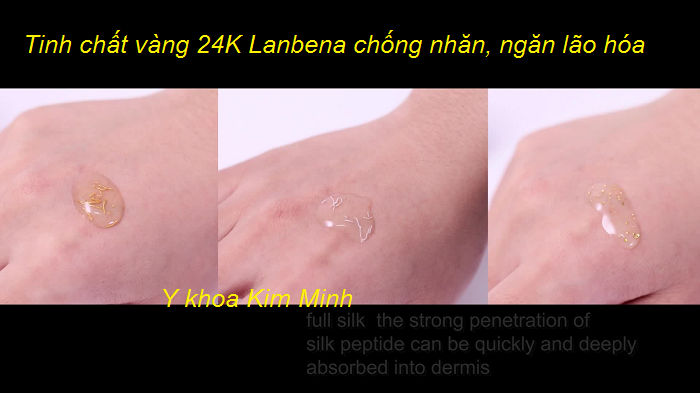 Tinh chất vàng chống nhăn ngăn lão hóa 24K Lanbena - Y khoa Kim Minh Minh 0933455388