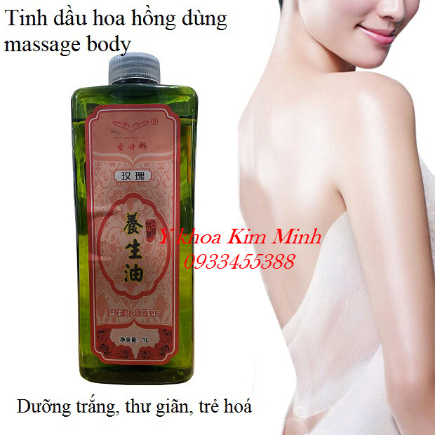 Tinh chất hoa hồng, tinh dầu hoa hồng massage body dung tích 1000ml - Y Khoa Kim Minh