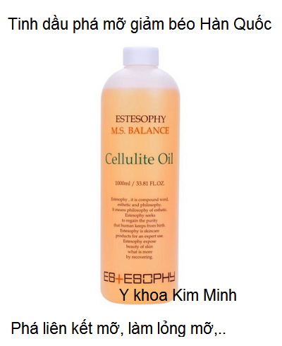 Tinh dầu phá mỡ giảm béo Cellulite Oil Estesophy Korea Hàn Quốc - Y khoa Kim Minh
