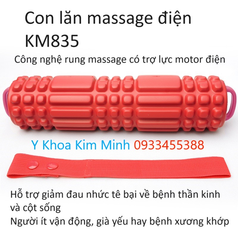 Con lăn massage điện KM835 hiệu quả hỗ trợ giảm đau nhức tê bại cho người đau xương khớp, bệnh thần kinh ngoại biên, tê tay chân