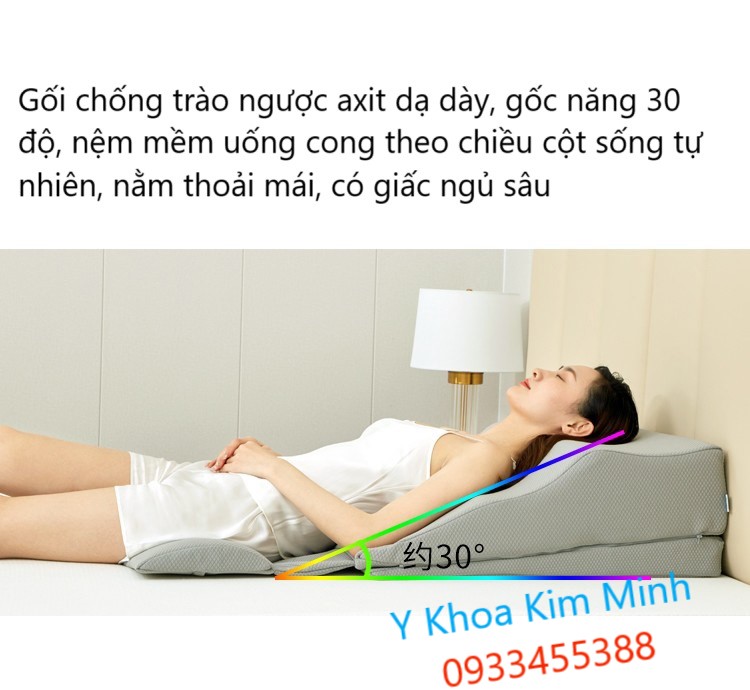 Tính năng của gối nằm ngăn trào ngược axit dạ dày thực quản