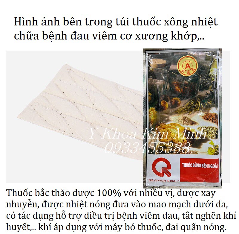 Hình ảnh túi thuốc đông y bó nóng bán ở Kim Minh