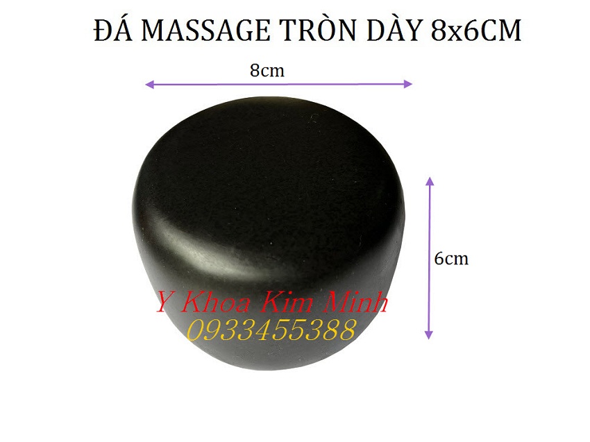 Đá massage tròn đường kính 8cm, dày 6cm của Việt Nam