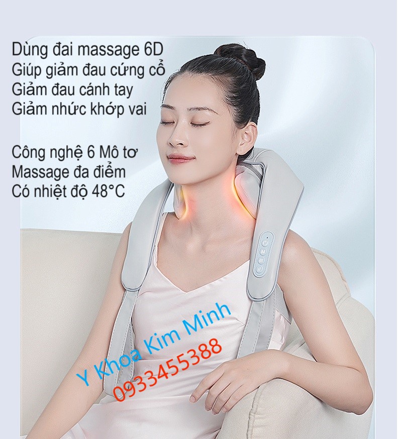 Tính năng điều trị cổ vai gáy của đai massage 6D