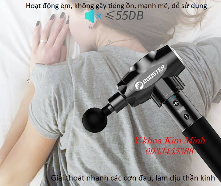 Tính năng hoạt động của máy massage trị liệu Booster Gun 5 đầu 9 cấp độ - Y khoa Kim Minh