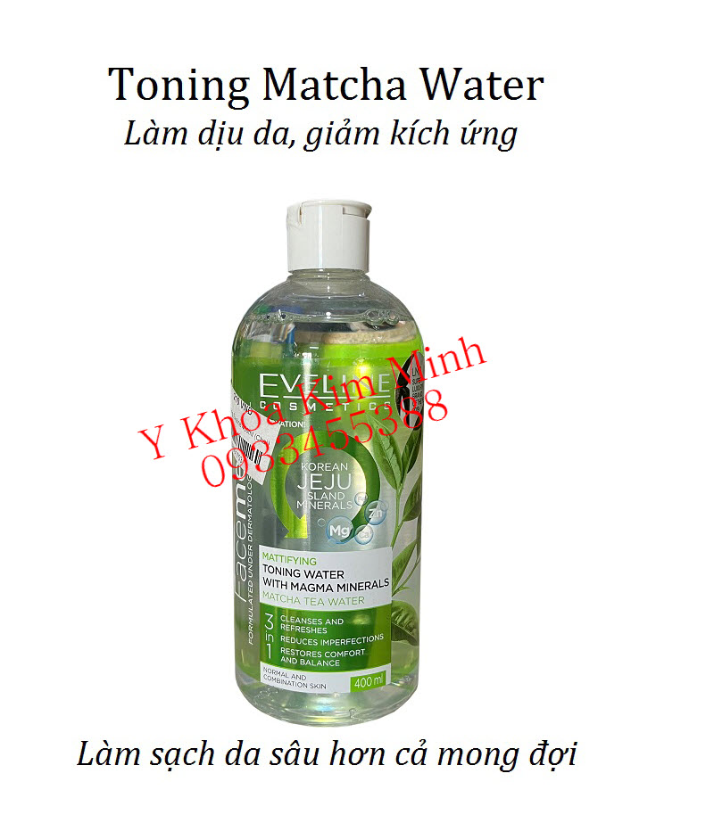 Toning Matcha Water Jeju Eveline Korea