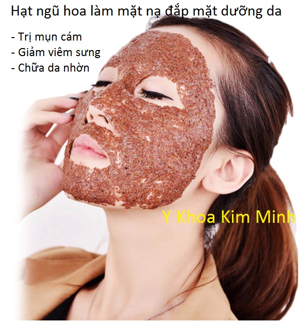 Bột mặt nạ ngũ hoa kết hợp bột rong biển trị mụn, trị da nhờn da dầu hiệu quả - Y khoa Kim Minh