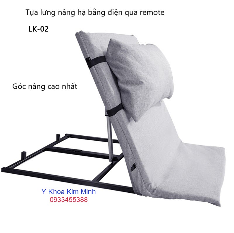 Tựa lưng nâng hạ bằng điện LK-02 qua remote