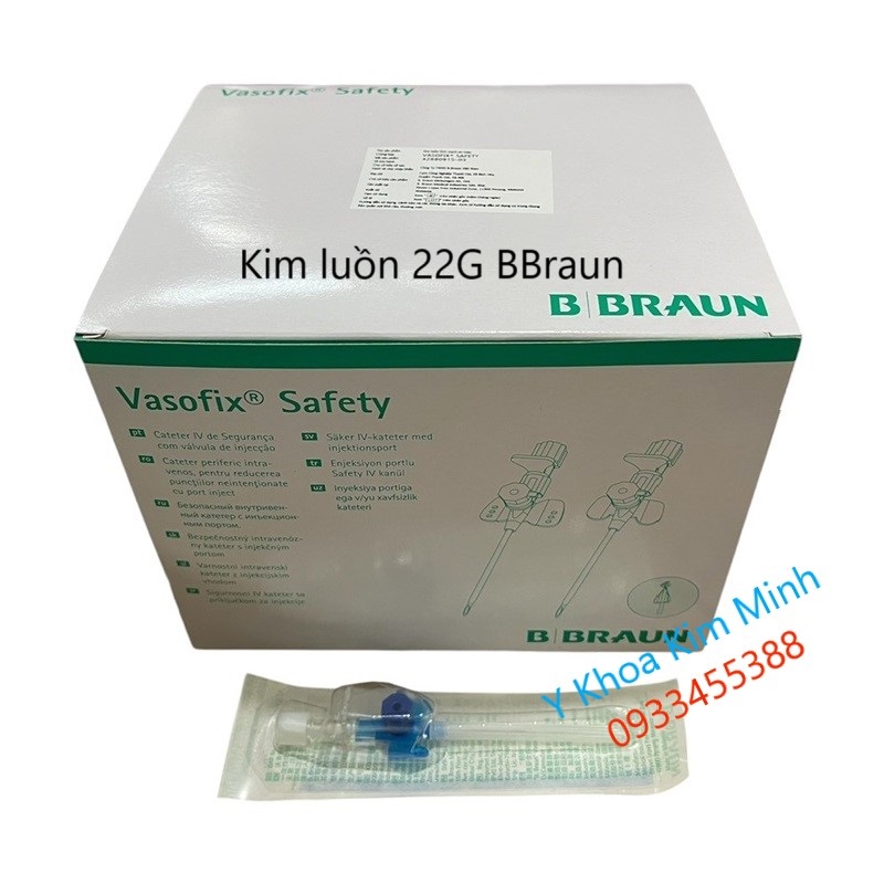 Vasofix Safe Cateter IV 22G BBraun 0.9 x 25mm