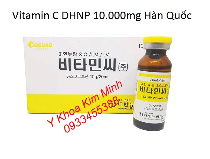 Vitamin C dùng truyền trắng của Hàn Quốc bán tại Tp.HCM - Y Khoa Kim Minh