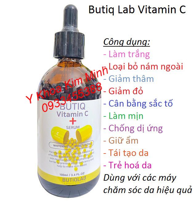 Vitamin C Hàn Quốc Butiq Lab dùng điều trị làm trắng da và trị nám