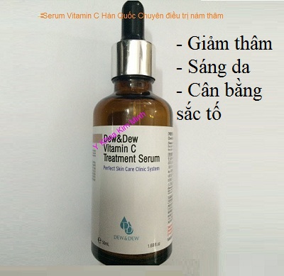 Serum Vitamin C Hàn Quốc hỗ trợ giảm thâm, làm sáng mịn da sau điều trị mụn - Y khoa Kim Minh